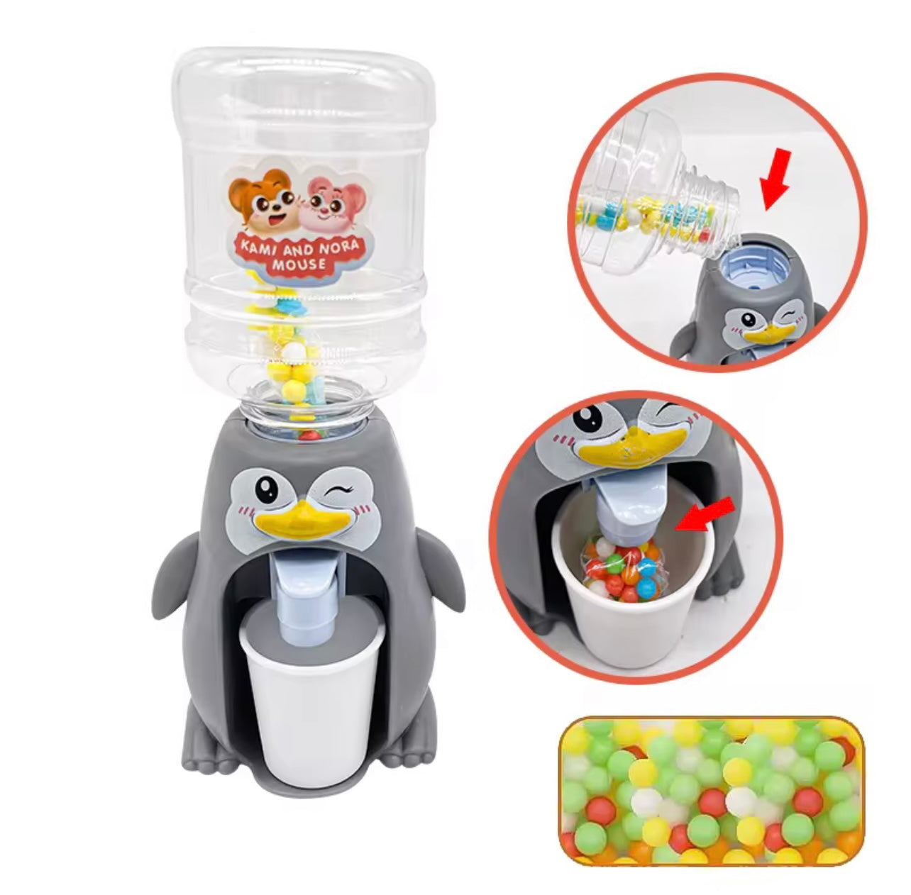 Cartoon Drink Water Dispenser Toy Kitchen Play House Toys Baby Drink Water Bottle Dispenser Toys