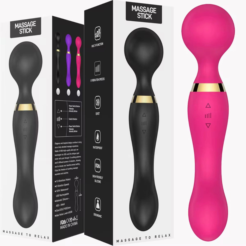 Silicone Waterproof Head Massager Vibration Electric Hand Massaging Head Massager Gun