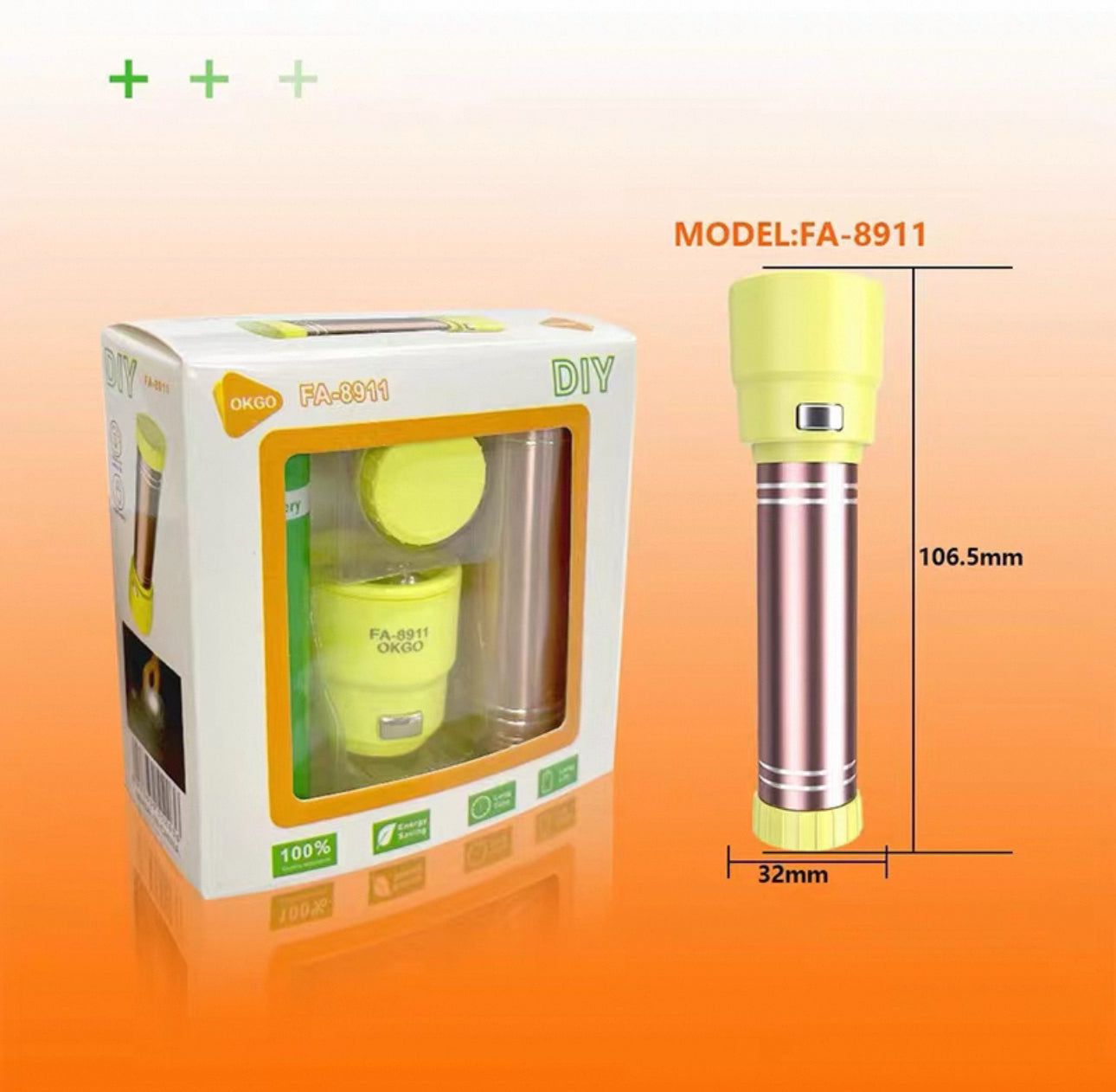 Mini Rechargeable LED Torch Light – Model FA-8911