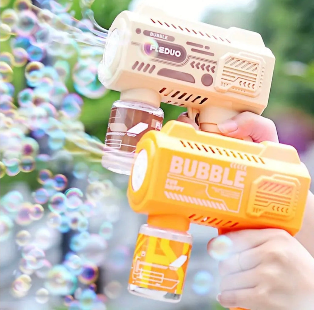 آلة فقاعات أوتوماتيكية بالكامل محمولة باليد - متعة عالية للأطفال والكبار