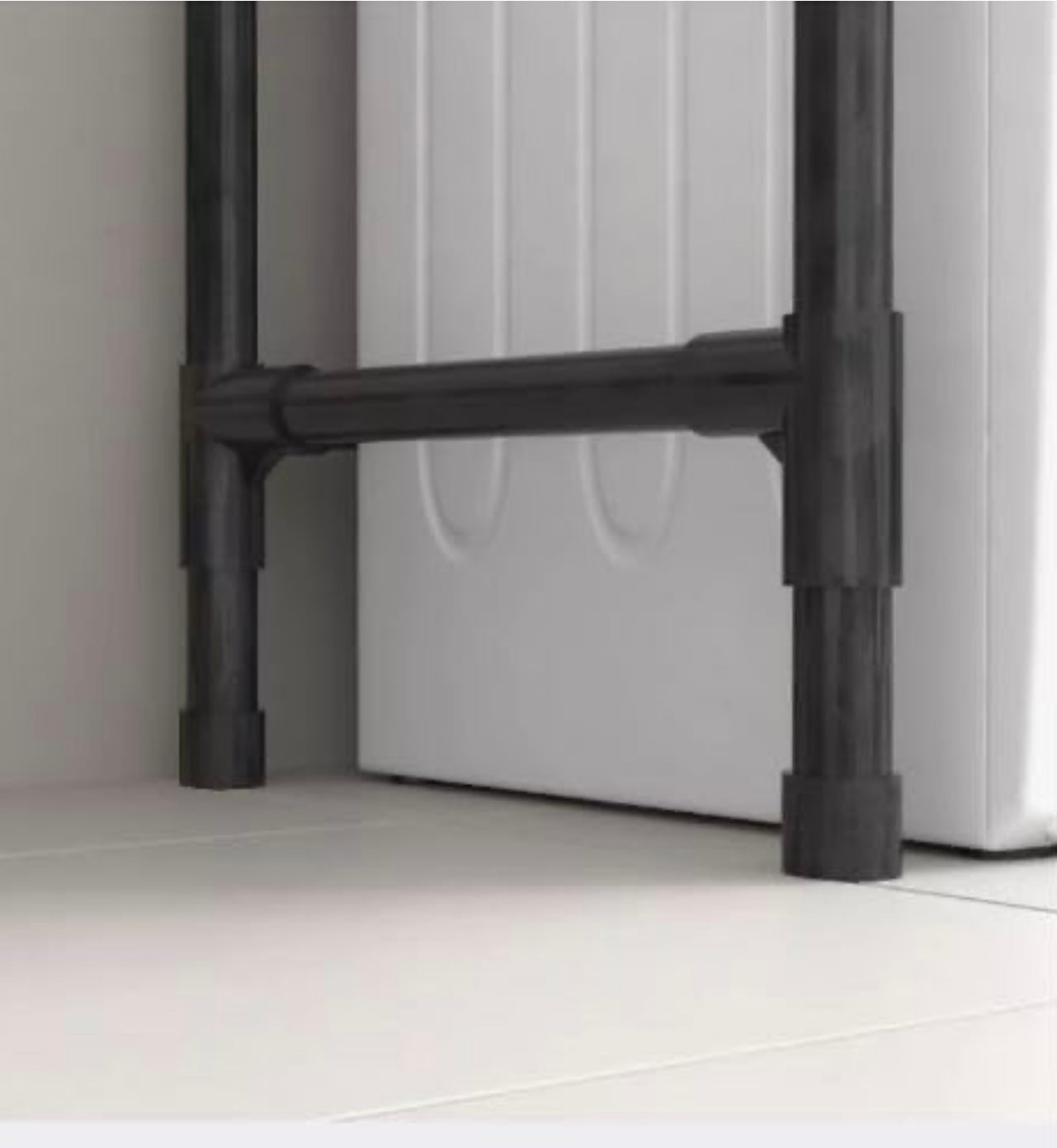 2-Tier Over-Washer Storage Rack – Space-Saving Bathroom & Laundry Organizer