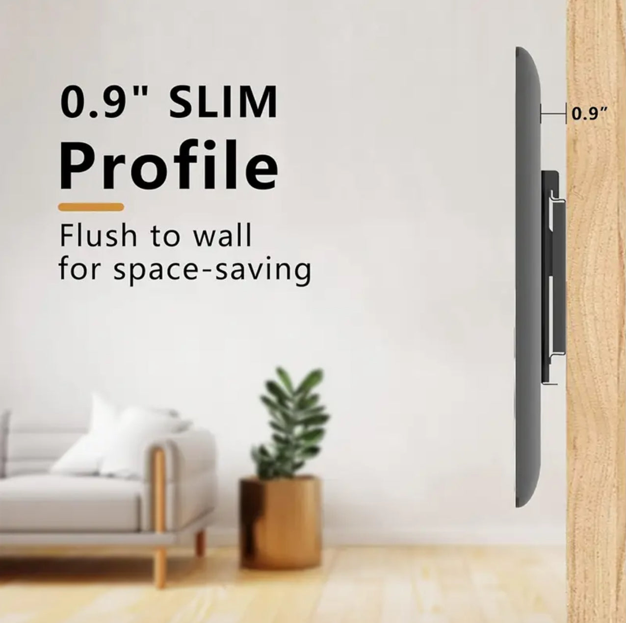 Heavy-Duty Universal Iron TV Wall Mount Bracket – 26-63 Inch Screens