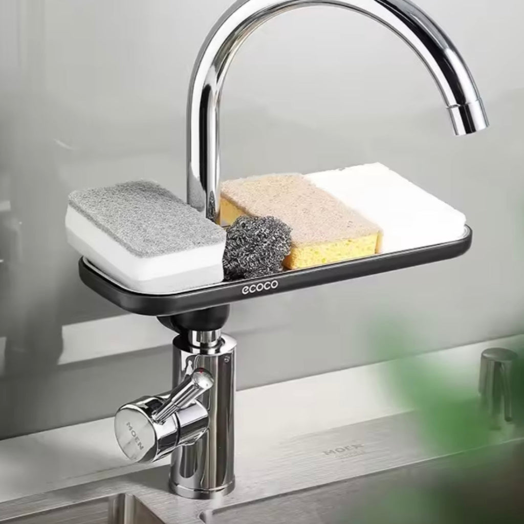Ecoco Stainless Steel Faucet Shelf – Multi-Functional Kitchen Sink Storage Rack