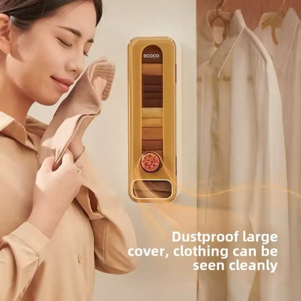 Ecoco Wall-Mounted Pull-Out Underwear & Sock Organizer β Multi-Functional Closet Storage