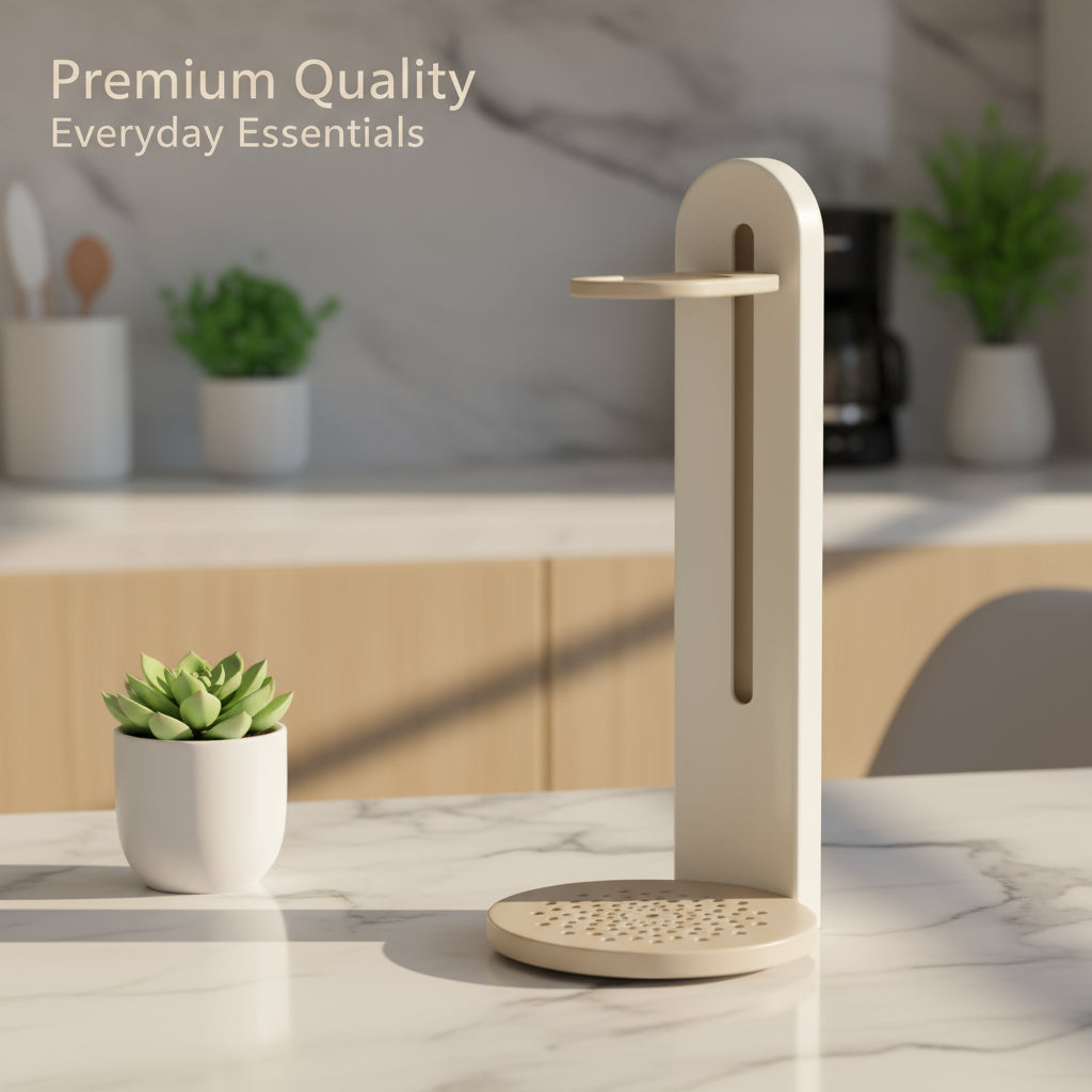 Ecoco Minimalist Adjustable Wall-Mounted Bottle Holder & Organizer