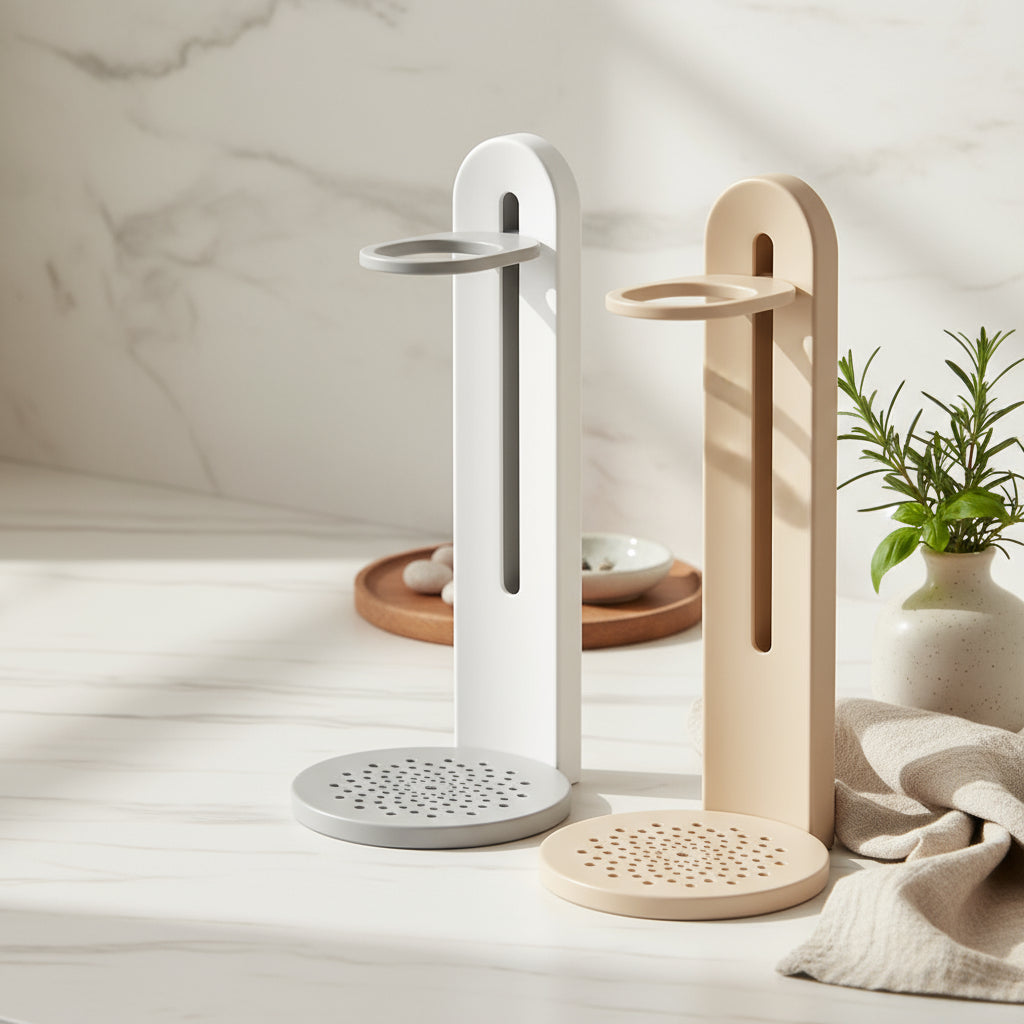 Ecoco Minimalist Adjustable Wall-Mounted Bottle Holder & Organizer