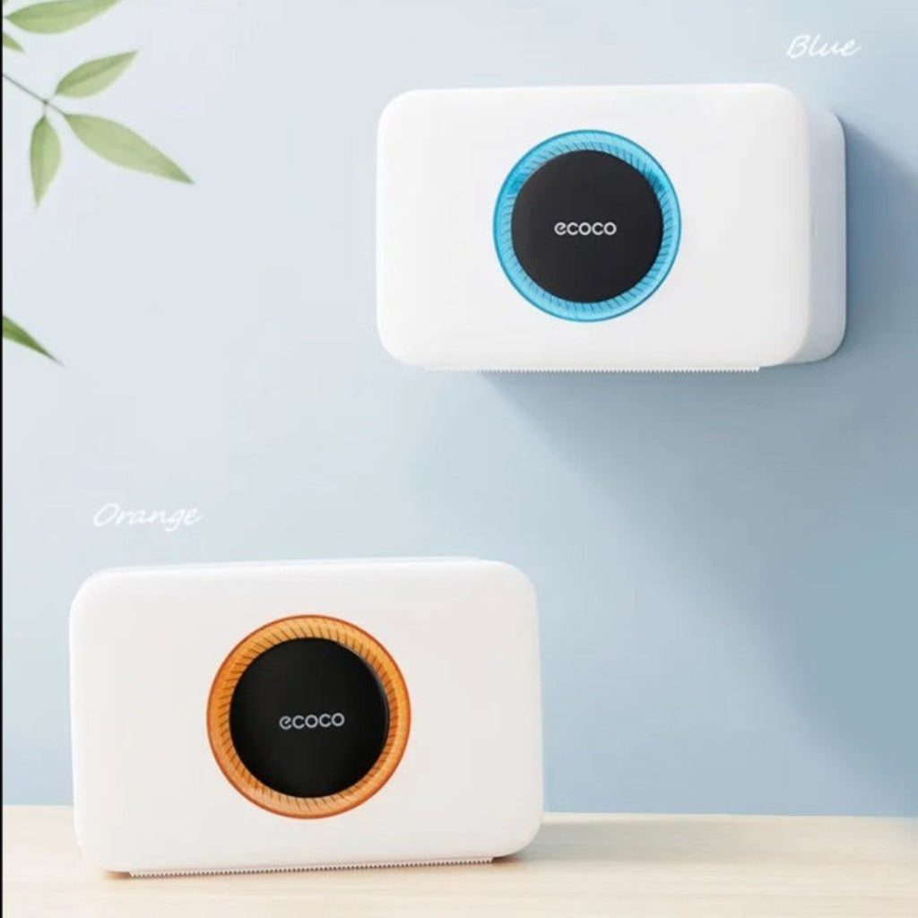 Ecoco Aromatherapy Tissue Box (Single Layer) โ Wall-Mounted & Desktop Tissue Organizer
