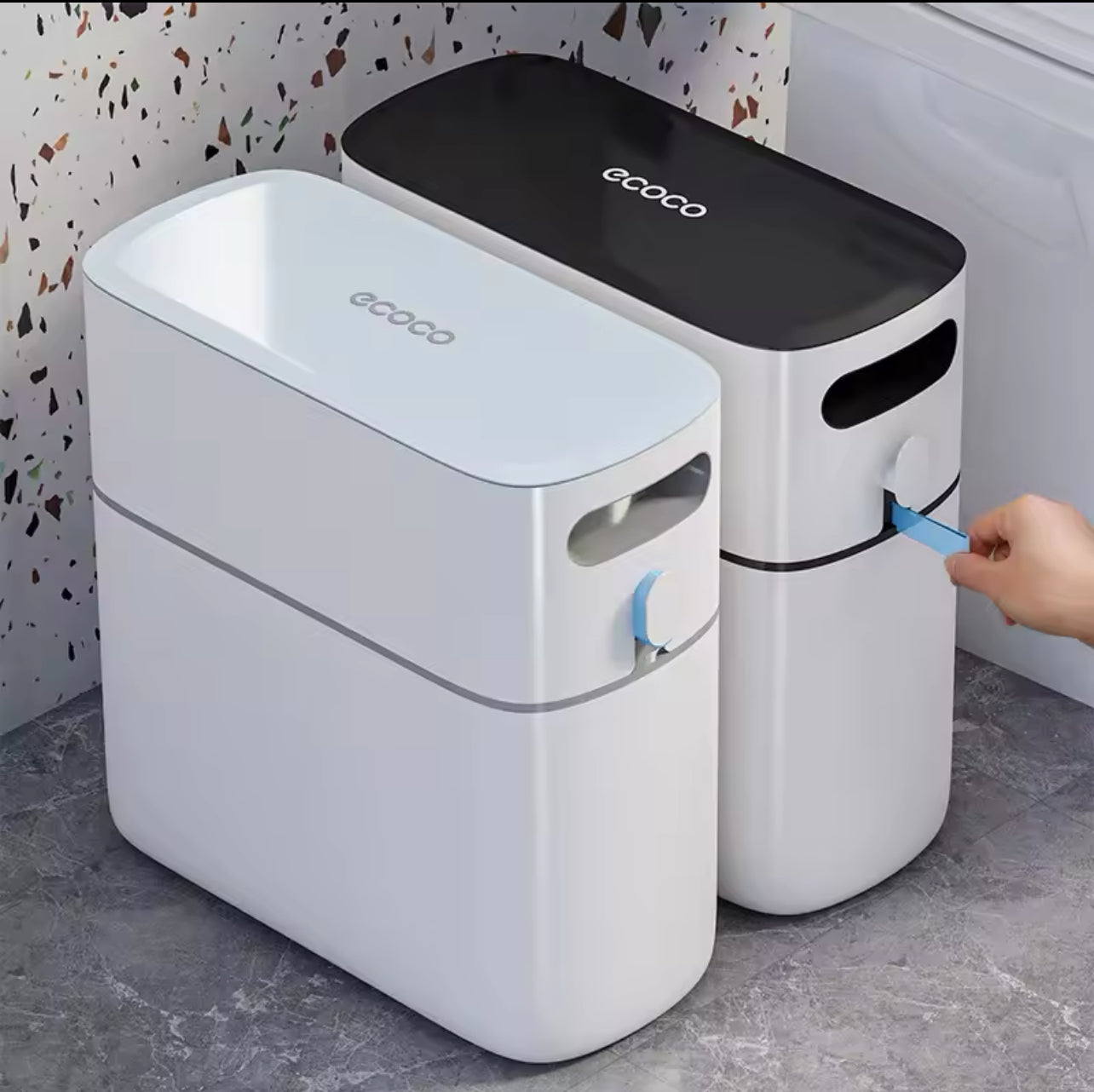 New type of trash can for home office bathroom and kitchen with lid and large automatic packing paper bucket|dustbin
