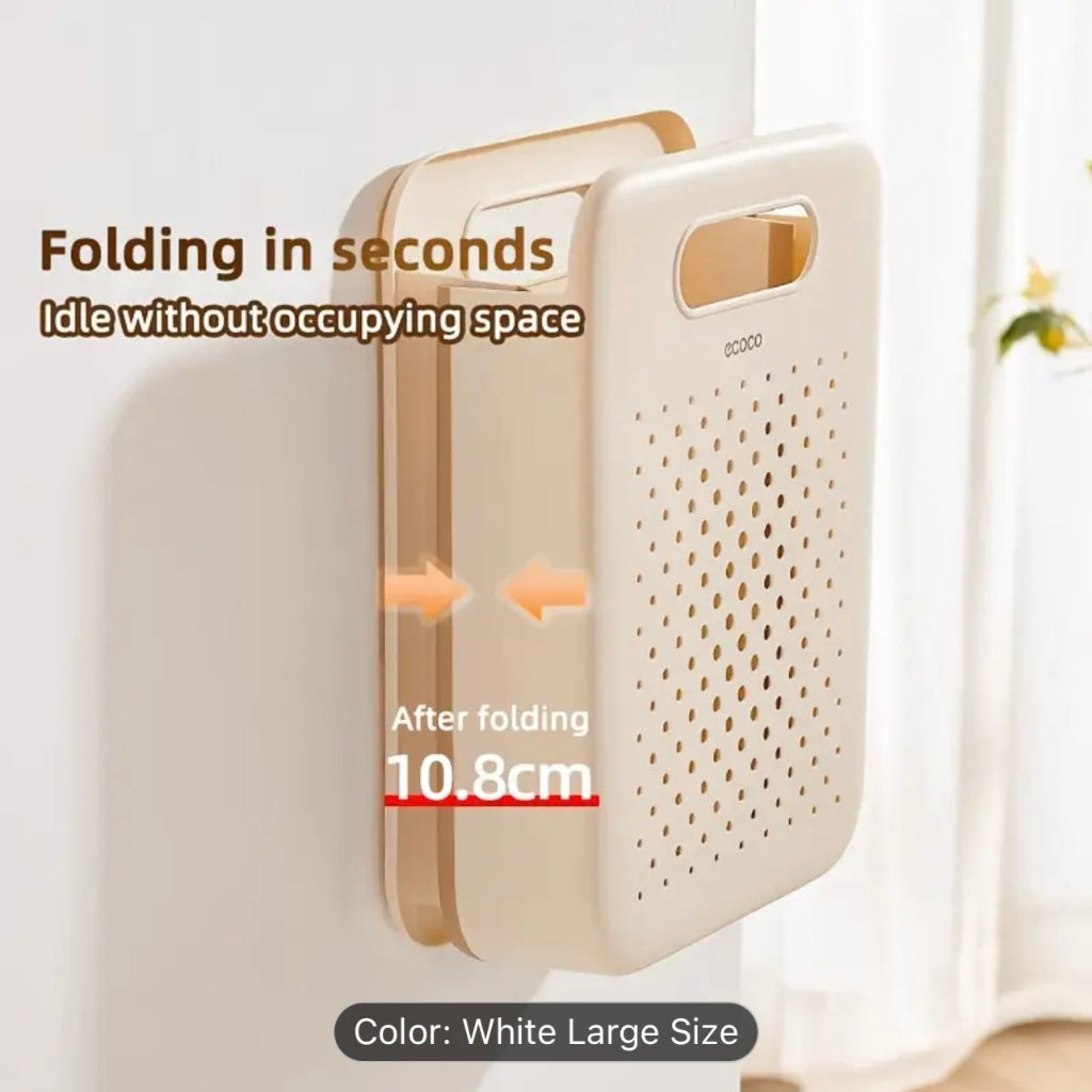 Ecoco Multi-Functional Foldable Laundry Basket with Side Pocket
