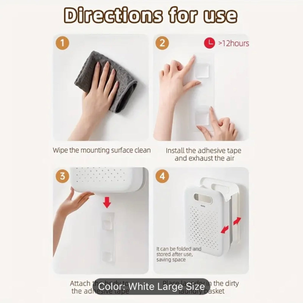 Ecoco Multi-Functional Foldable Laundry Basket with Side Pocket