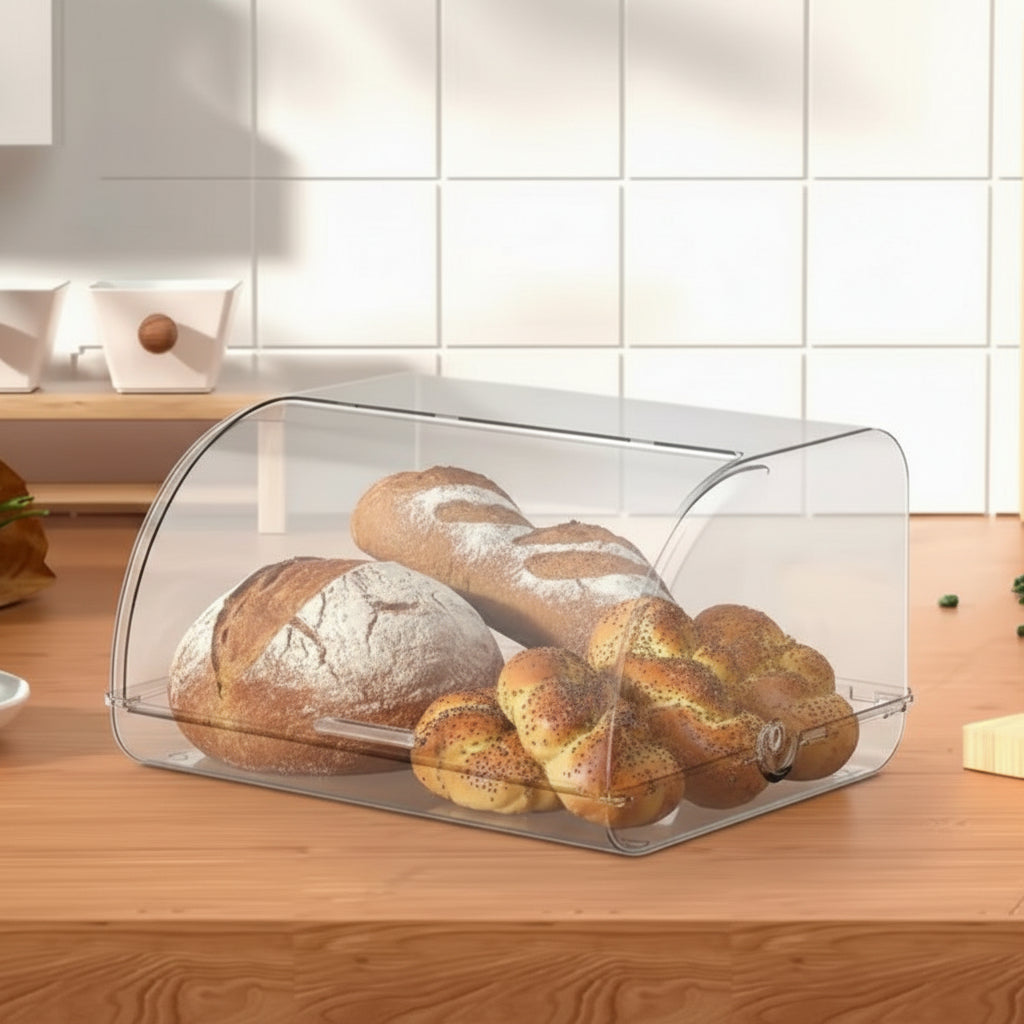 Cake & Food Storage Container with Lid – Multipurpose Desktop Storage Box