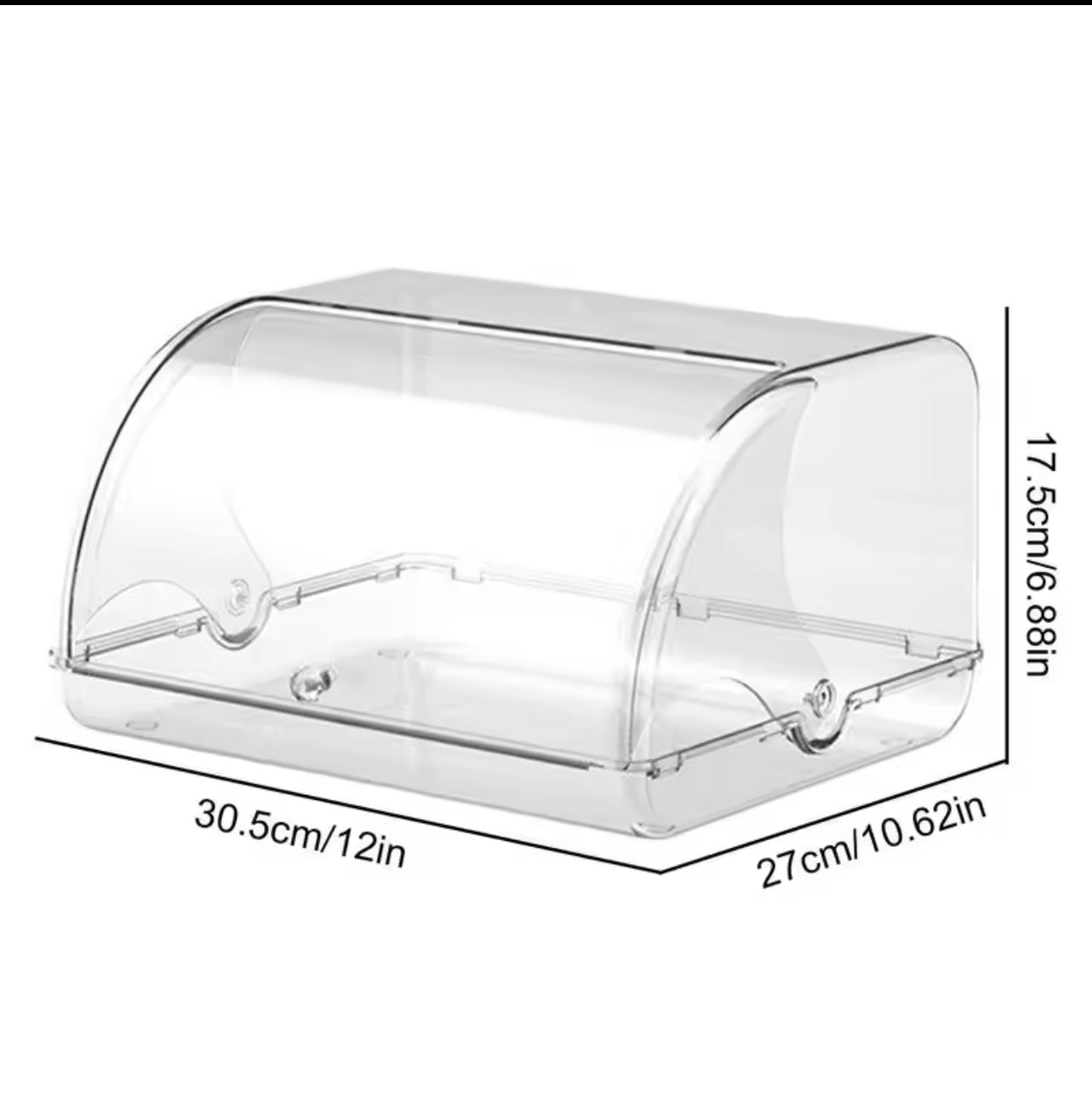 Cake & Food Storage Container with Lid – Multipurpose Desktop Storage Box
