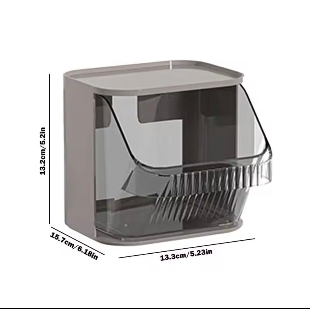 صندوق تخزين محكم الغلق - منظم الزجاجات والمكياج