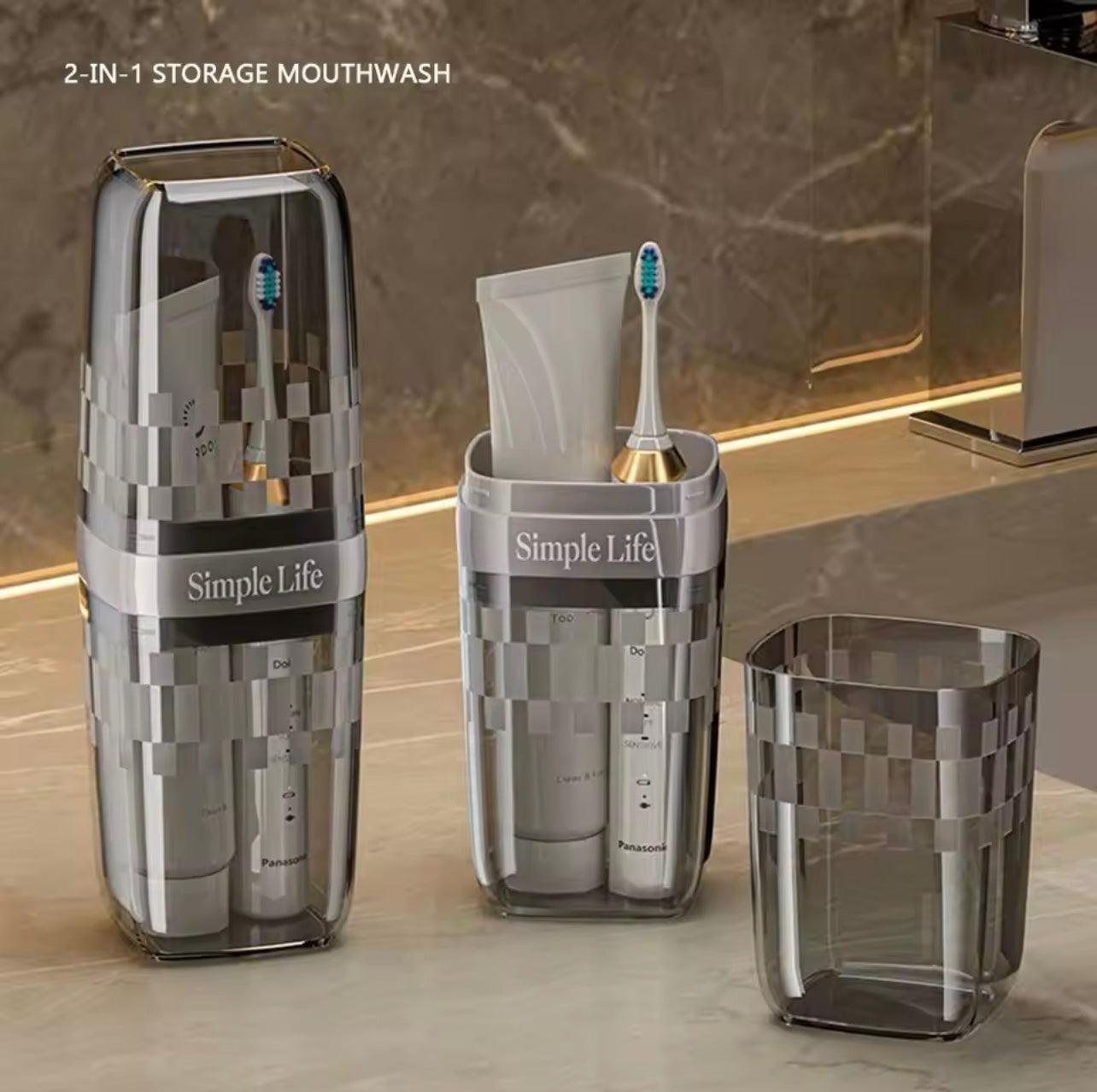 A Portable Toothbrush Cup, Travel Rinsing Cup, And a Household Brushing Cup.