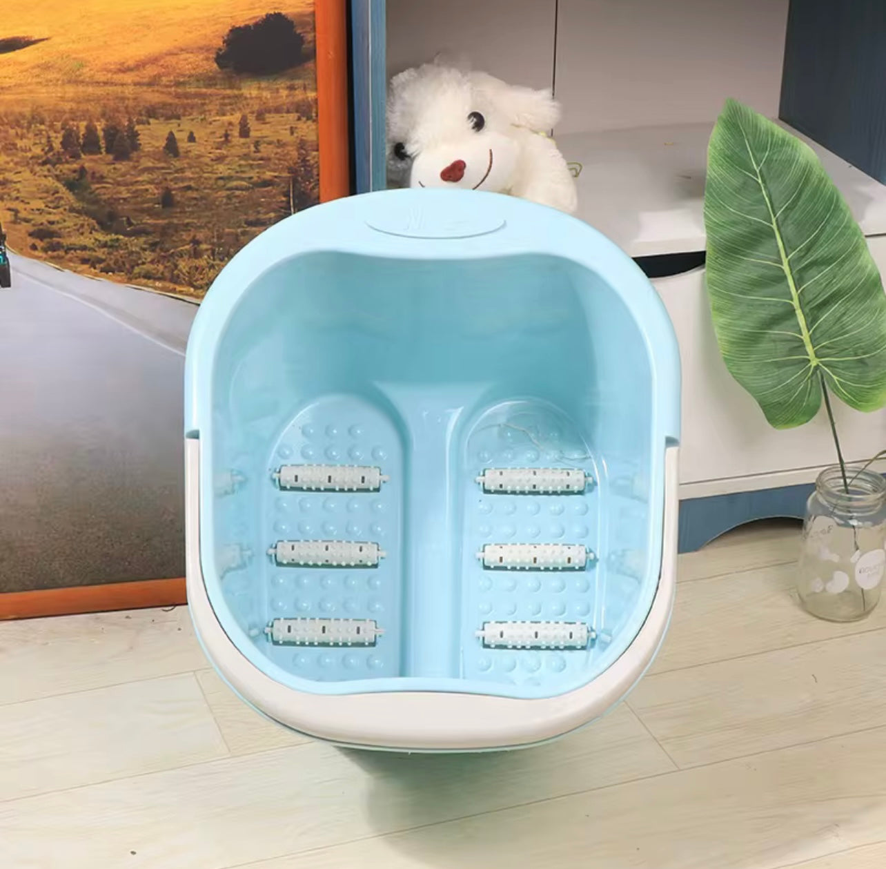 Thickened Anti-Cracking Footbath Barrel β Portable Foot Massage & Soak Basin