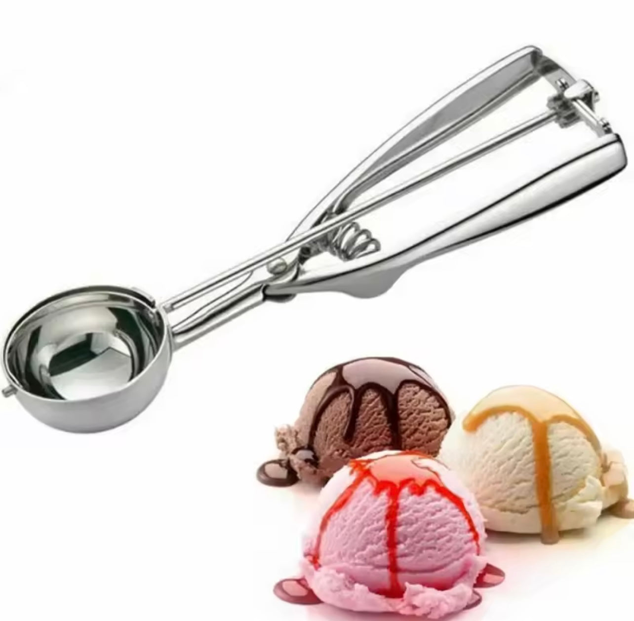 Stainless Steel Ice Cream Scoop โ Durable & Versatile
