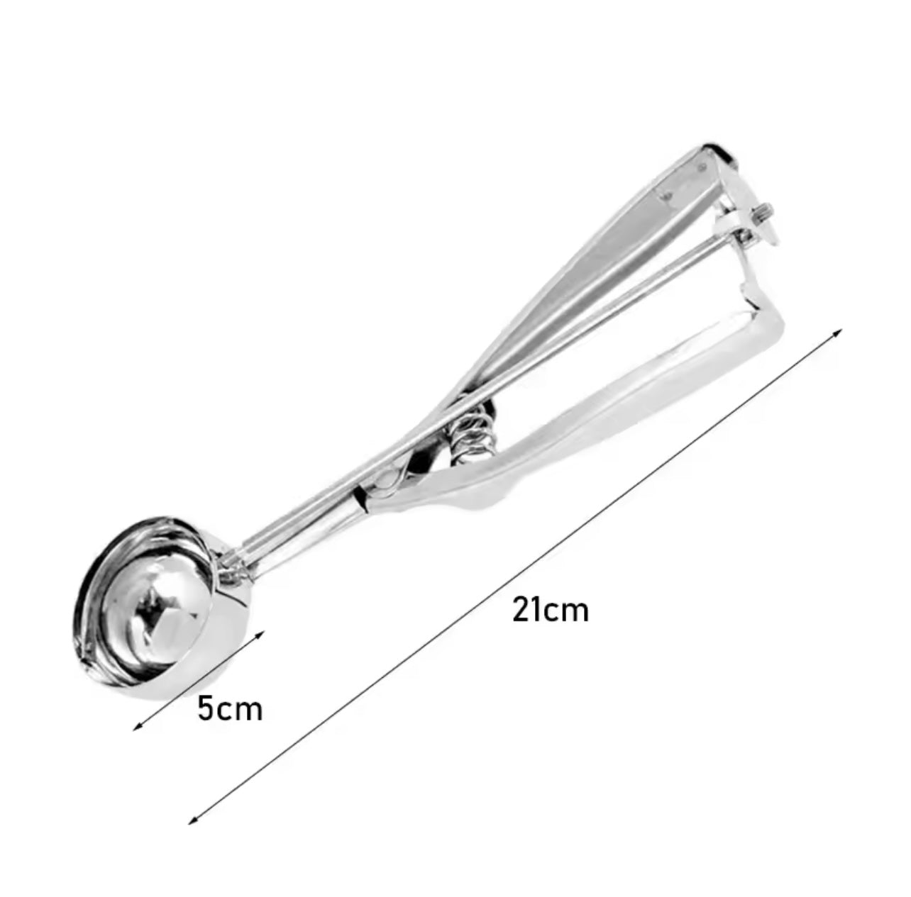 Stainless Steel Ice Cream Scoop – Durable & Versatile