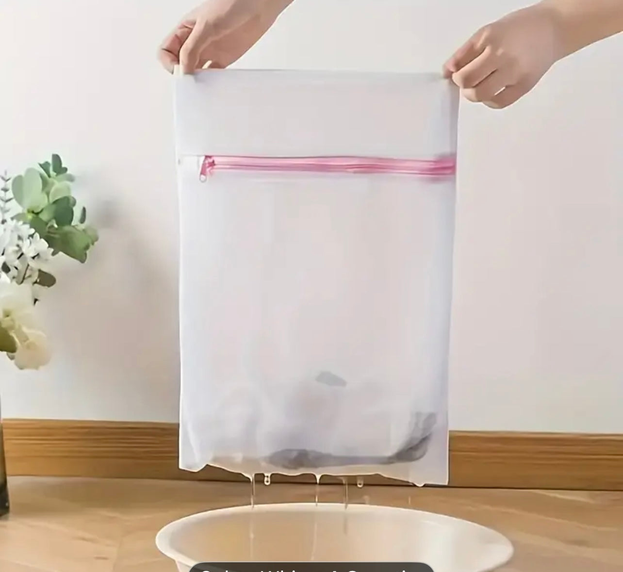 كيس غسيل شبكي ناعم قطعة واحدة - حماية ممتازة بسحاب للملابس والأطعمة الخفيفة