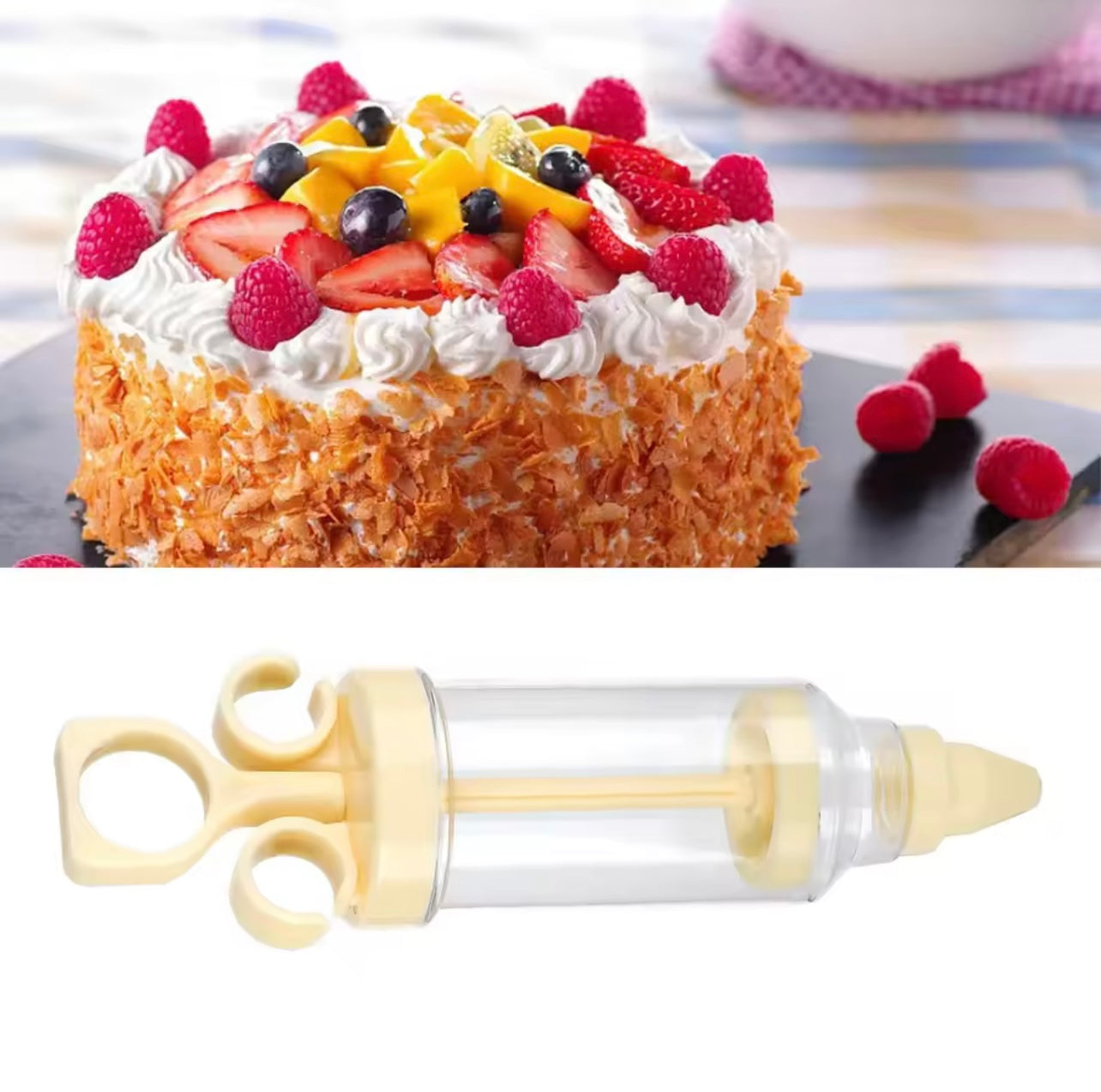 مجموعة مسدس تزيين الثلج - 8 قطع من أطراف الأنابيب لتزيين الكيك والحلوى