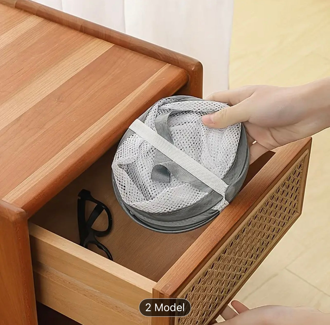 سلة تجفيف الملابس بطبقة مزدوجة دوارة 360 درجة - قابلة للطي ومقاومة للرياح