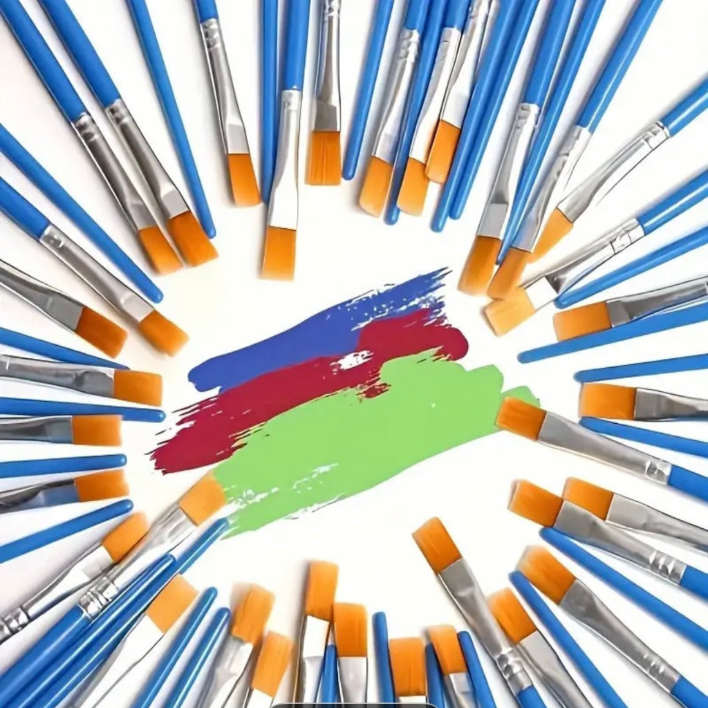 6pcs Artist Paint Brush Set – Versatile Brushes for Acrylic, Oil, Watercolor