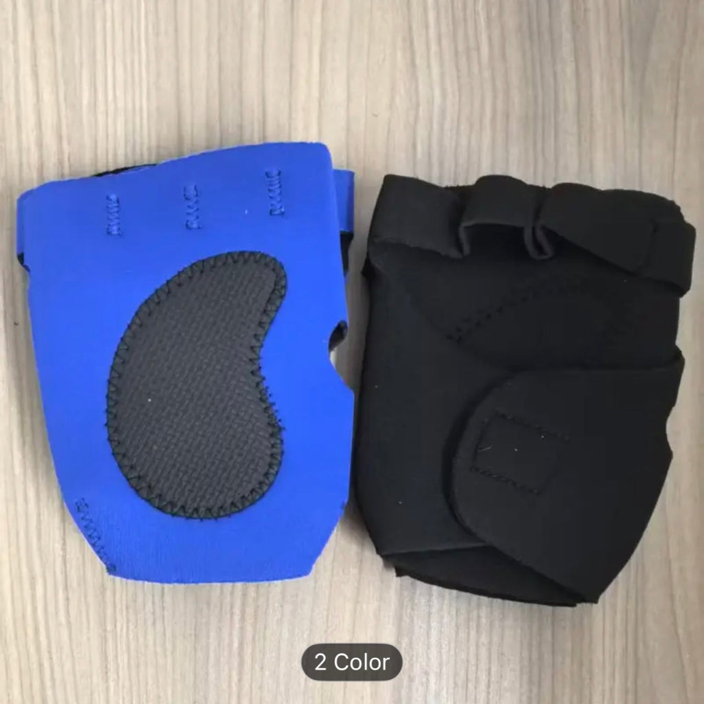 1 Pair Fingerless Palm Protectors – Blue & Black, Non-Slip & Breathable