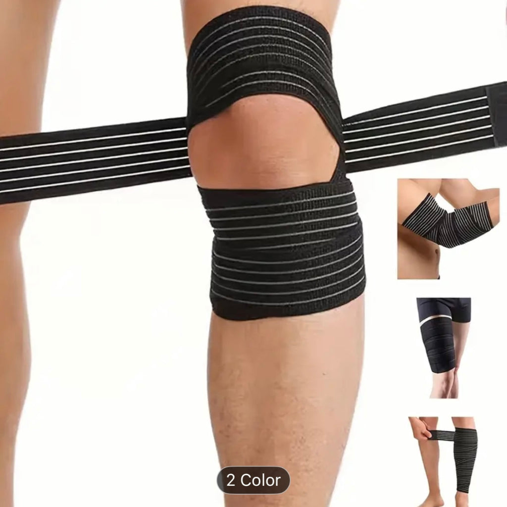 2-Piece Extra Long Elastic Knee Pads – Adjustable Compression for All Joints