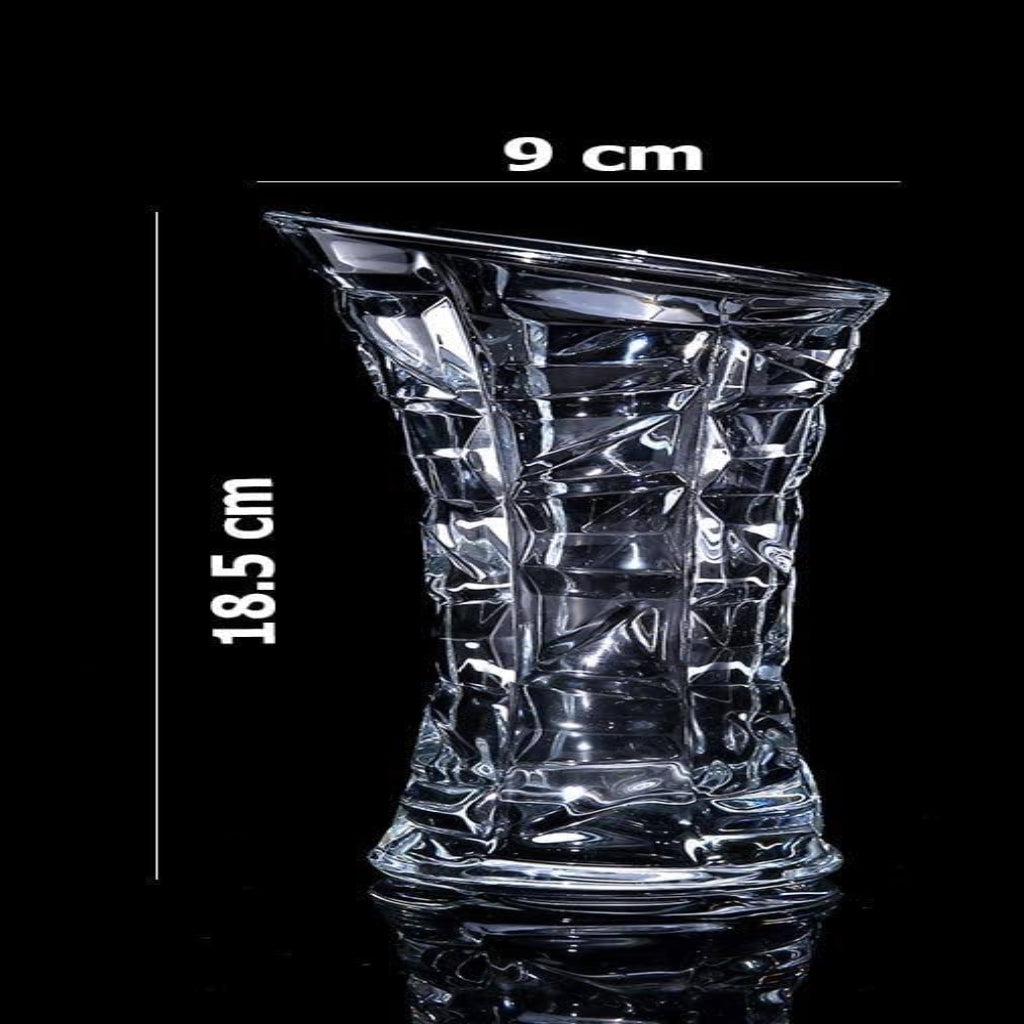 Transparent Flower Glass Vase – Elegant Home Décor