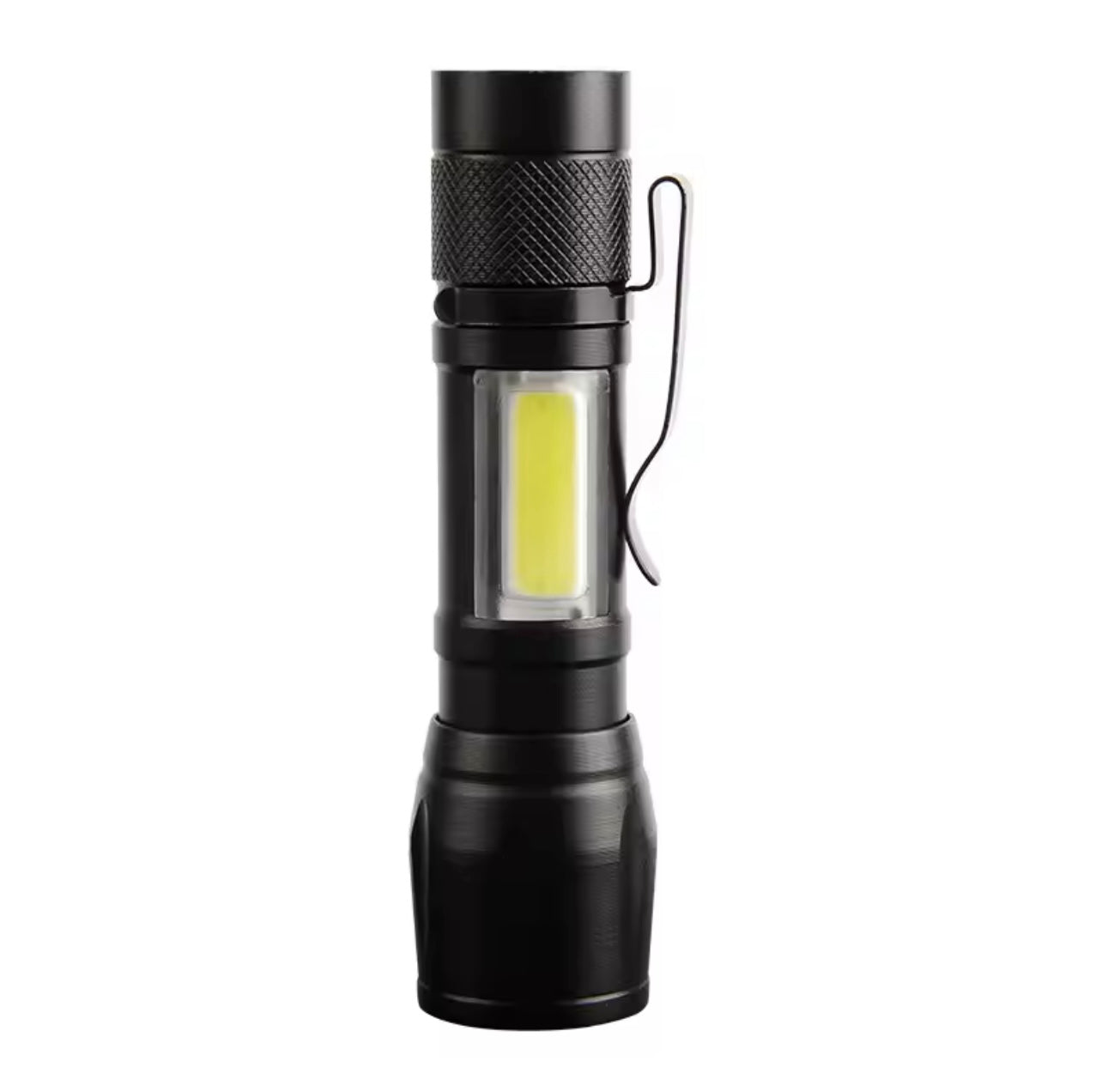 Mini Rechargeable LED Flashlight – COB + XPE, Portable & Zoomable