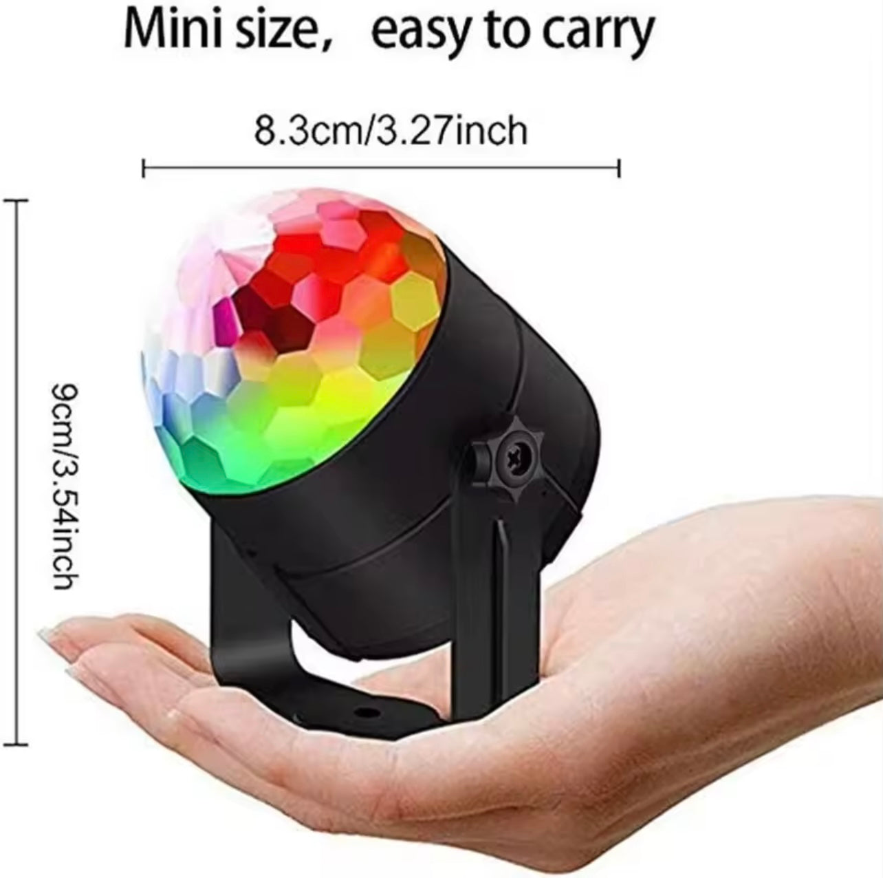 Music Sync LED Stage Disco Light Cantrot Christmas Atmosphere Rotating Ball Lamp for Party Home KTV DJ Bar Xmas