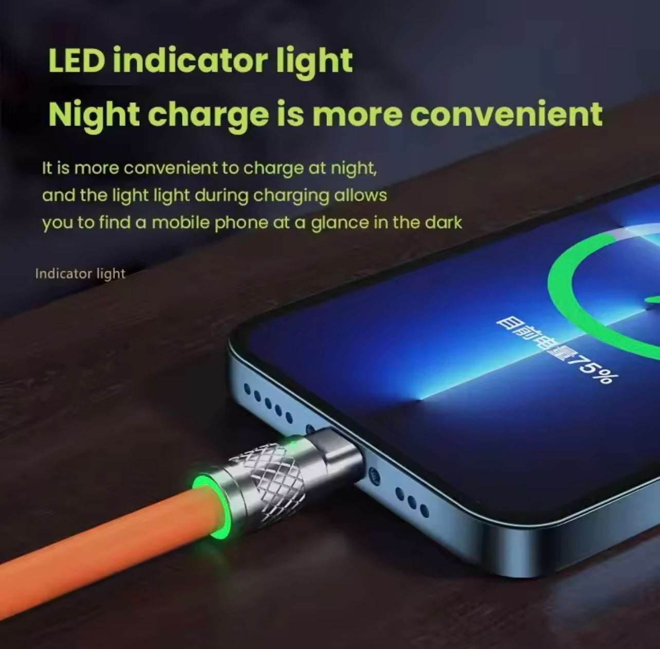 3-in-1 USB Charging Cable – Micro USB, Type-C & Lightning Connectors