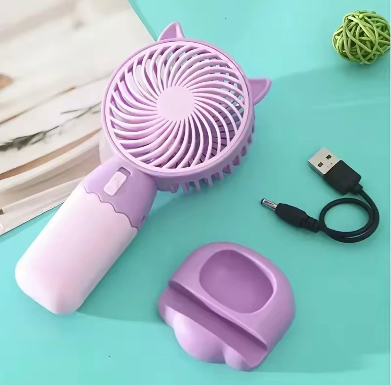 Mini Portable USB Rechargeable Fan – Handheld & Desk Cooler