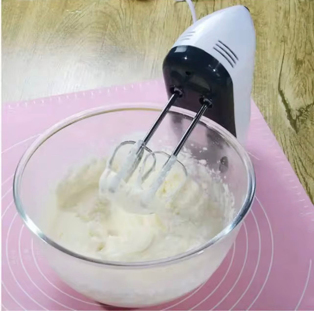 مضرب بيض كهربائي محمول - خلاط أوتوماتيكي متعدد الوظائف للبيض والكريمة والعجين