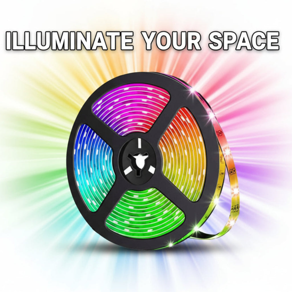 5M USB RGB LED Strip Light – Color Changing Flexible Lights with 24-Key Remote for Gaming, Home & Party