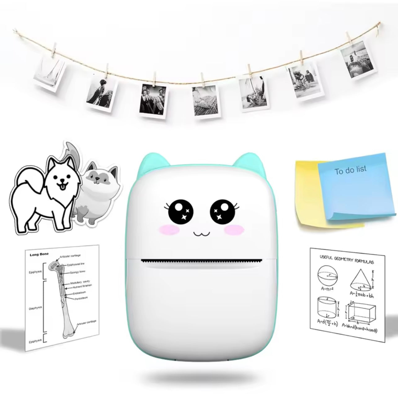 Portable Mini Photo Printer β USB Rechargeable Wireless Thermal Printer for iOS & Android