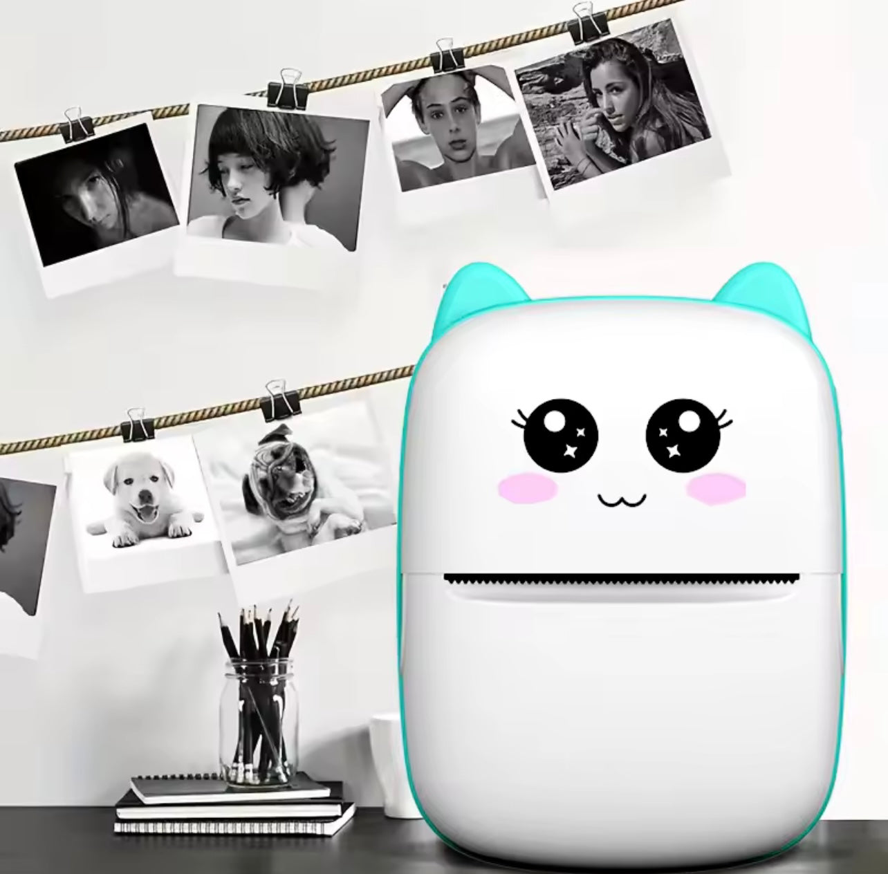 Portable Mini Photo Printer – USB Rechargeable Wireless Thermal Printer for iOS & Android