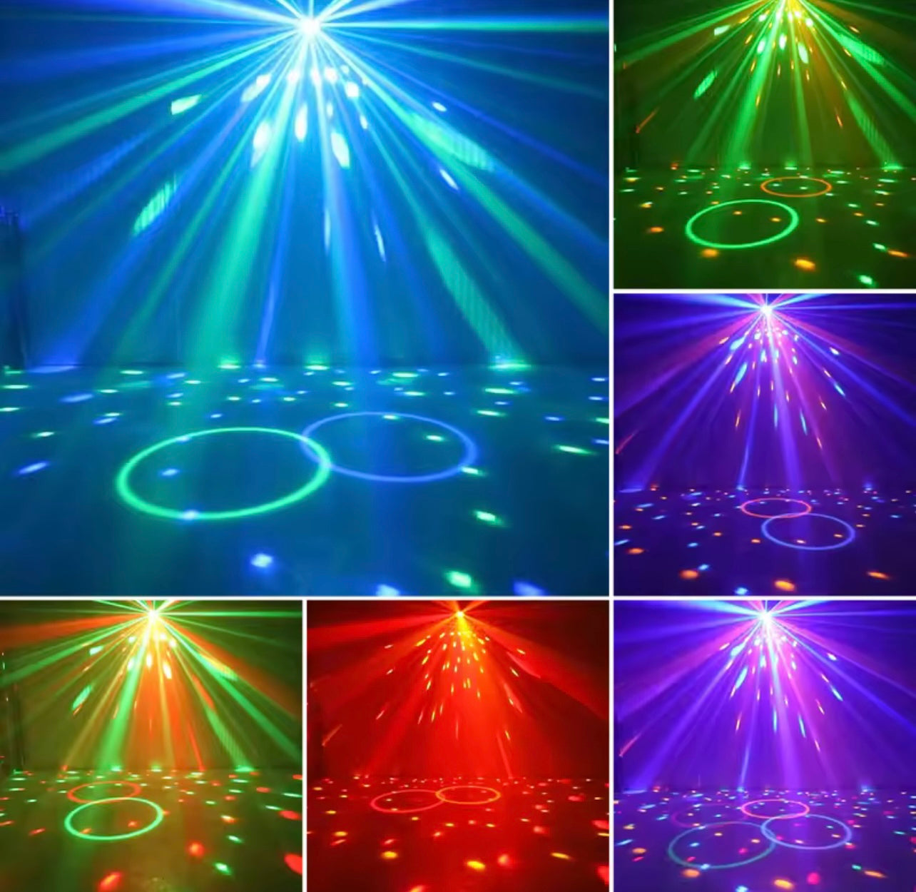 Music Sync LED Stage Disco Light Cantrot Christmas Atmosphere Rotating Ball Lamp for Party Home KTV DJ Bar Xmas