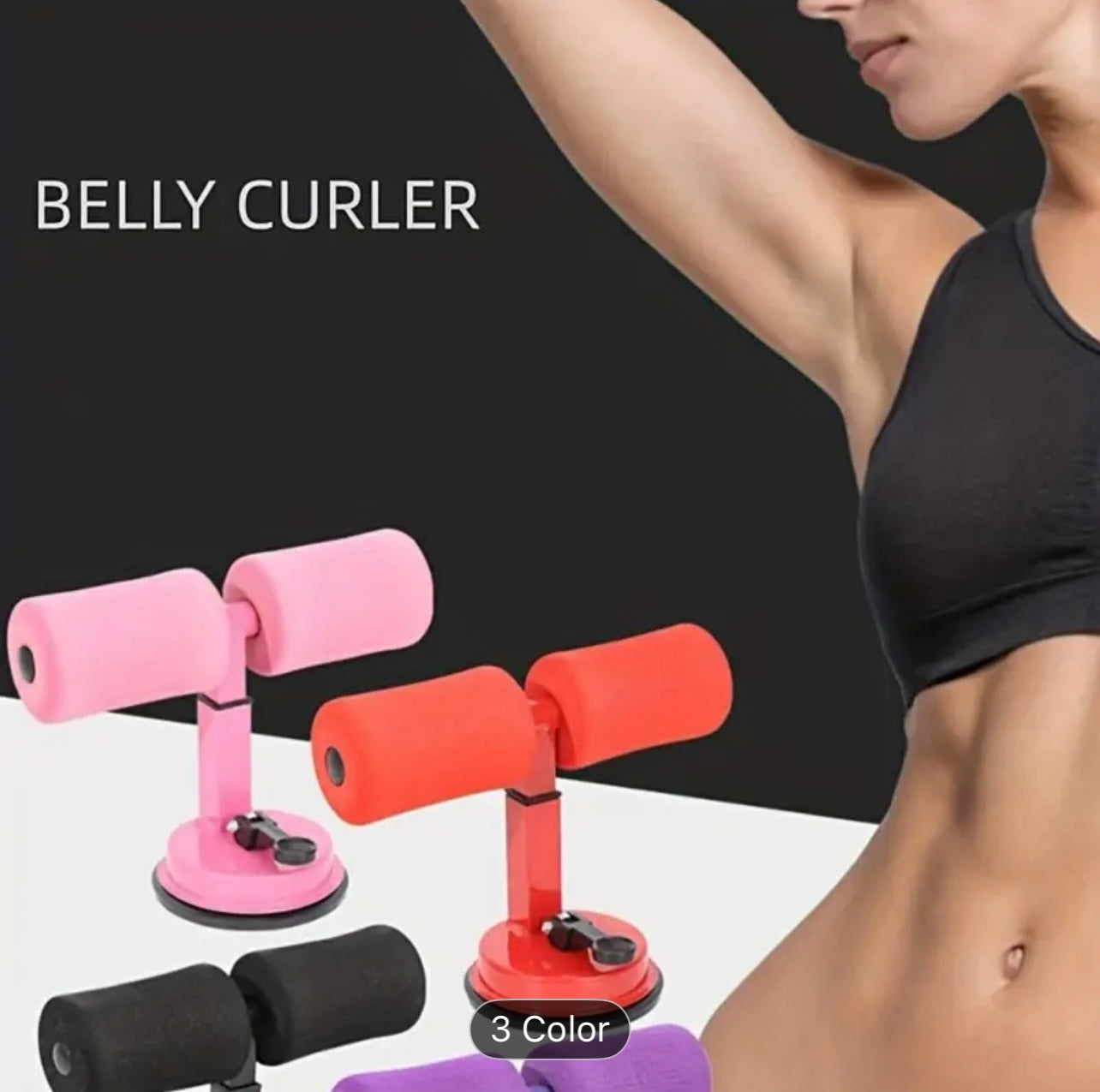 Effortless Abdominal Roller for Core Toning & Fat Burning - Ergonomic, Comfortable Workout Experience, Ideal for Home or Gym Use, Iron Frame with Sponge Padding, Medium Firmness,