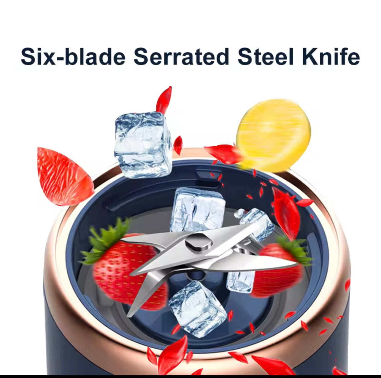 Portable Electric Juicer Cup – USB Rechargeable Mini Blender for Smoothies, Milkshakes & Juices