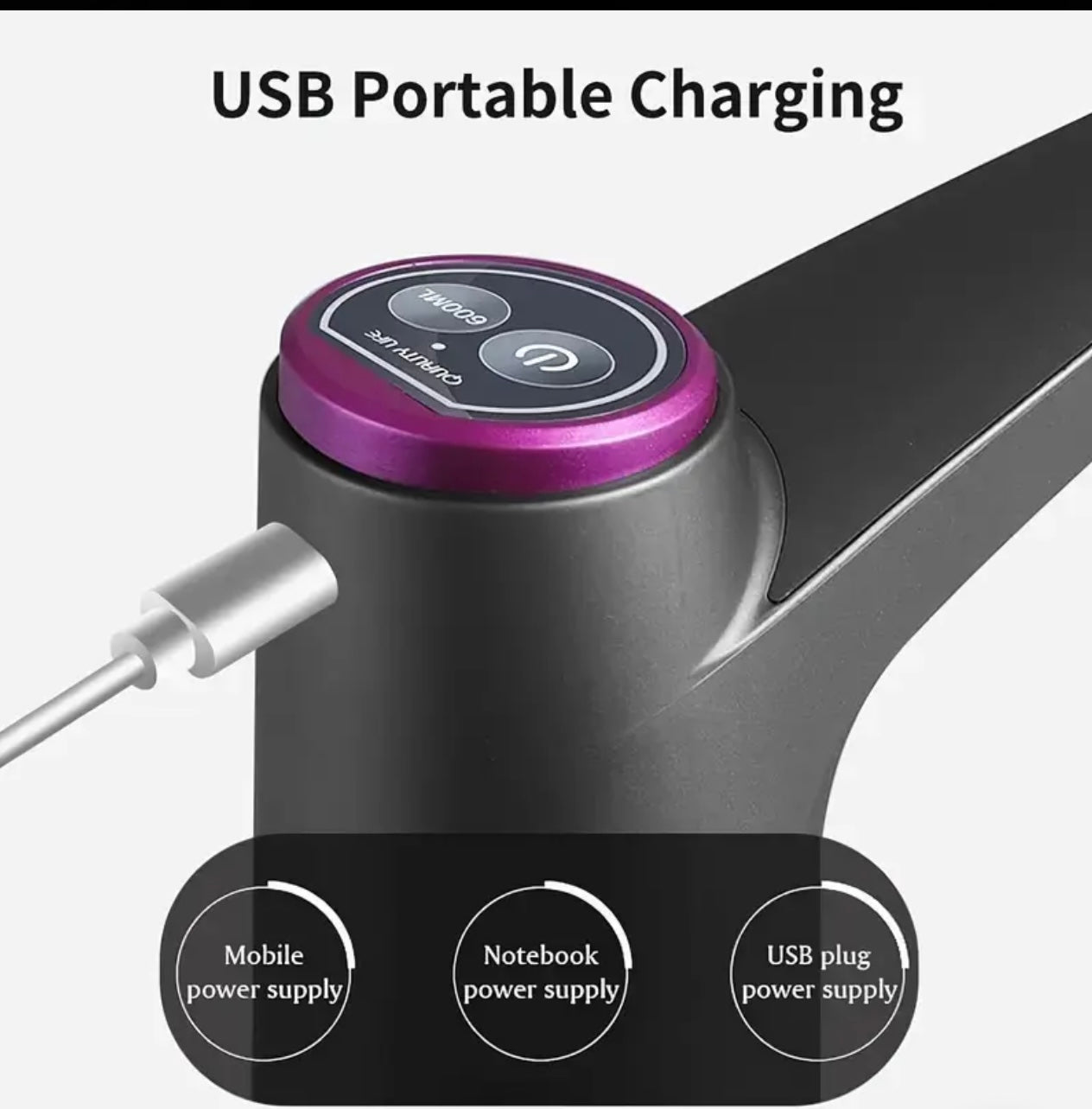 USB Rechargeable Drinking Water Pump – Easy Installation for 7.5–19L Bottles
