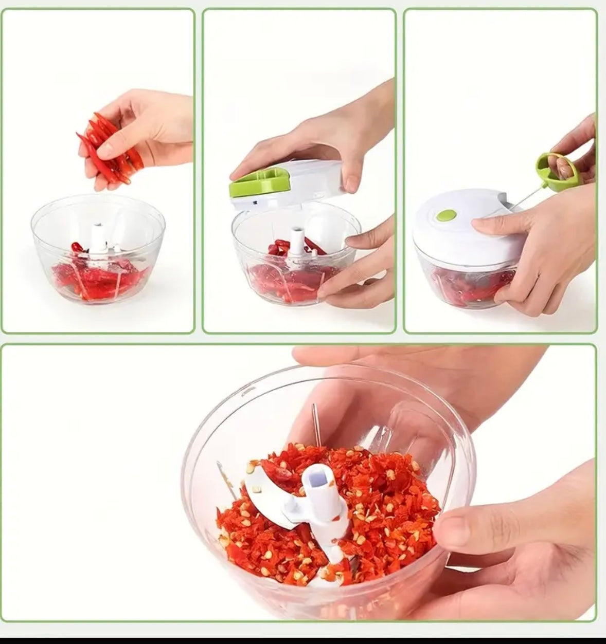 قطاعة طعام شديدة التحمل تُسحب يدويًا - أداة مطبخ متعددة الاستخدامات سريعة وسهلة