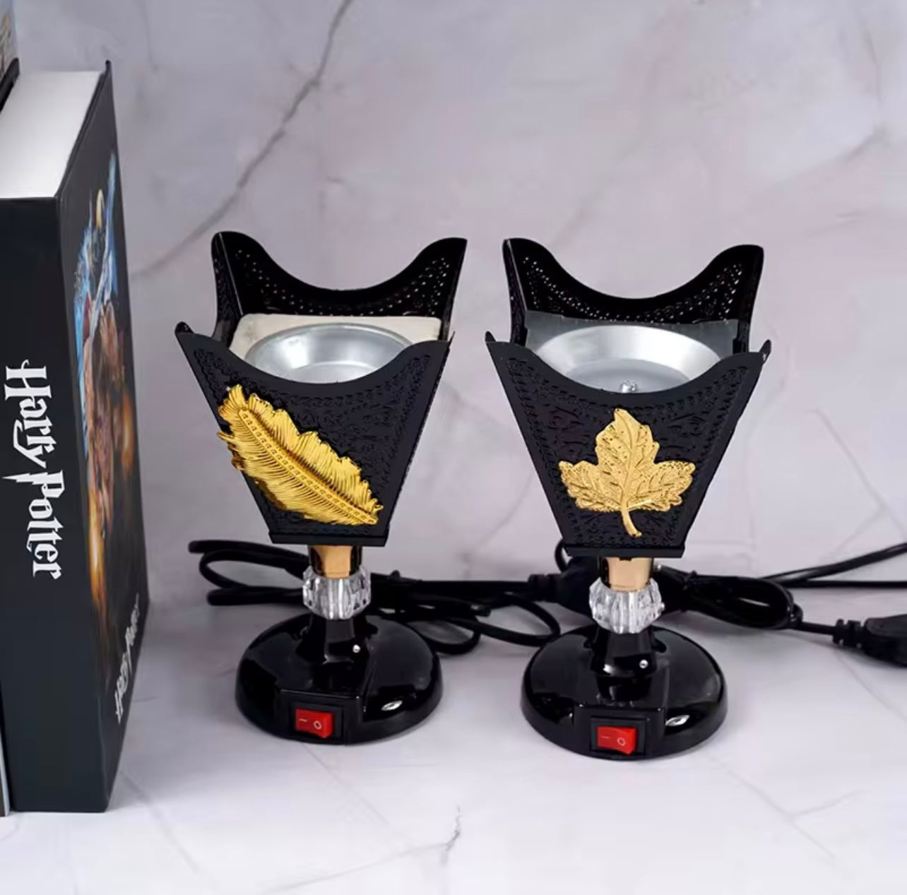 Flowers and Leaves Embossed Four Corners Bukhoor burner Arab Middle East Decoration Electric Incense burner