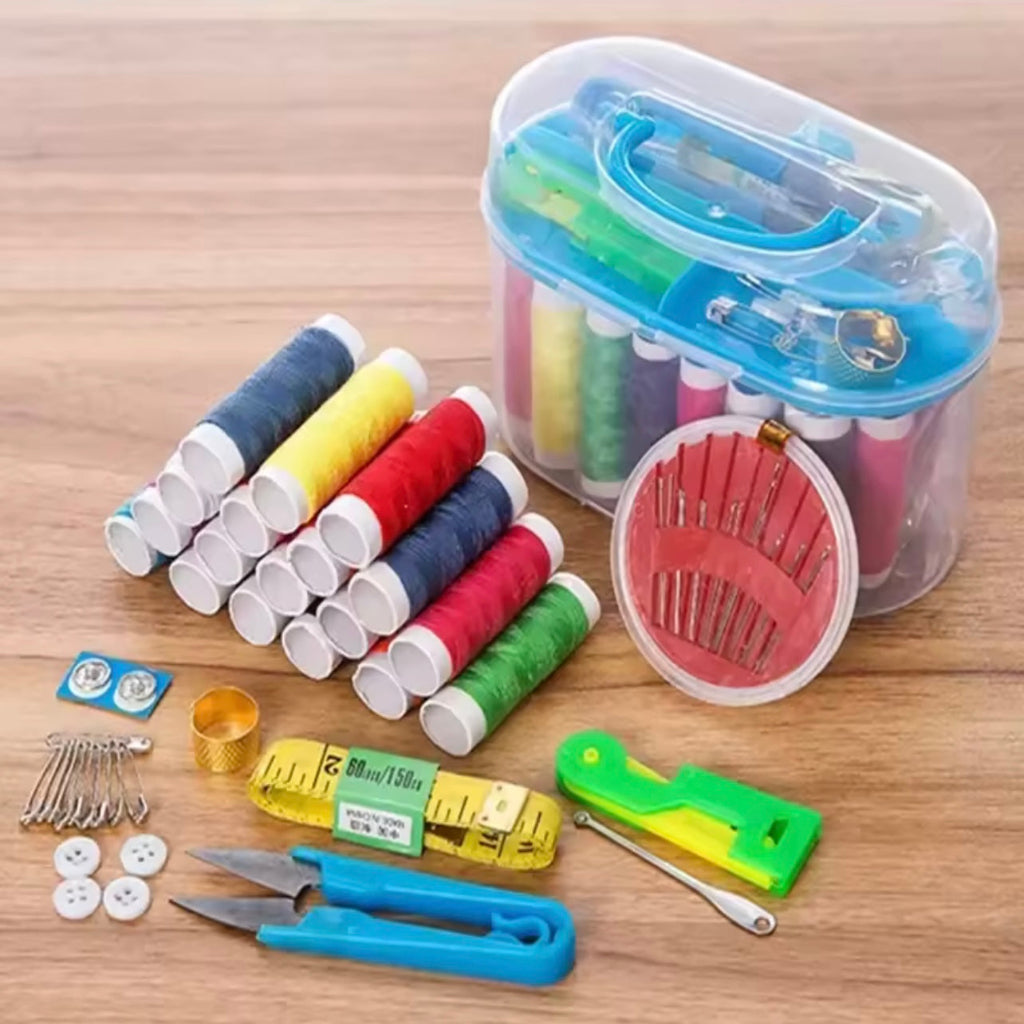 Portable Needle & Thread Set β Multi-Functional Sewing Kit with Colorful Threads