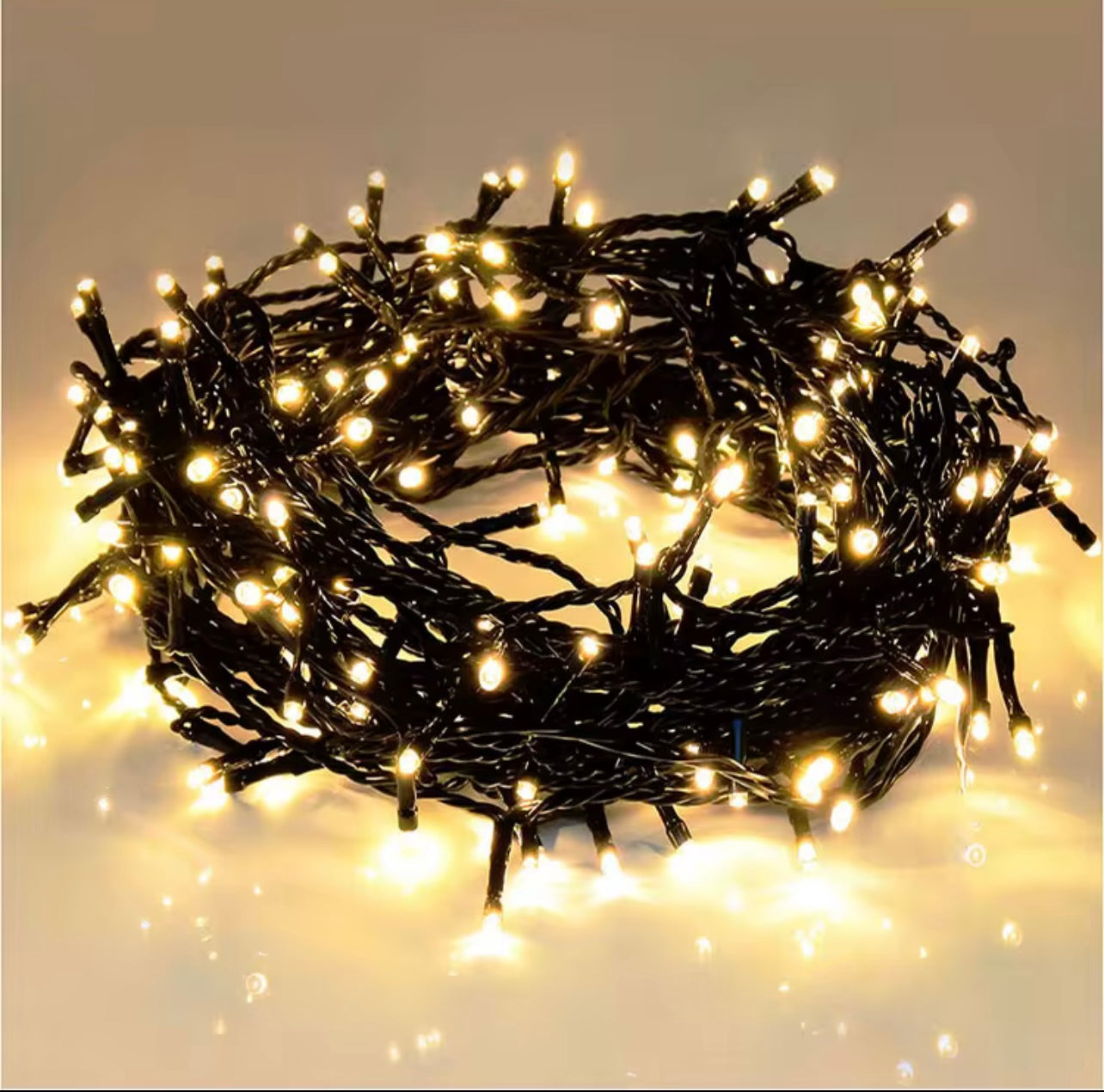200LED 10-Meter String Warm Lights – Energy-Efficient with Safe 3-Pin Plug for Outdoor & Indoor Use