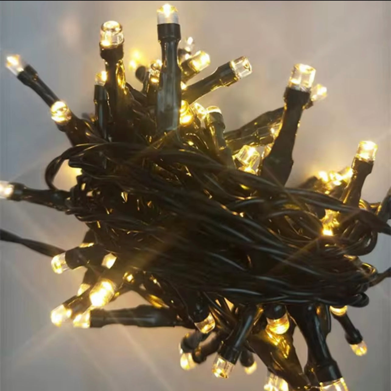 200LED 10-Meter String Warm Lights – Energy-Efficient with Safe 3-Pin Plug for Outdoor & Indoor Use