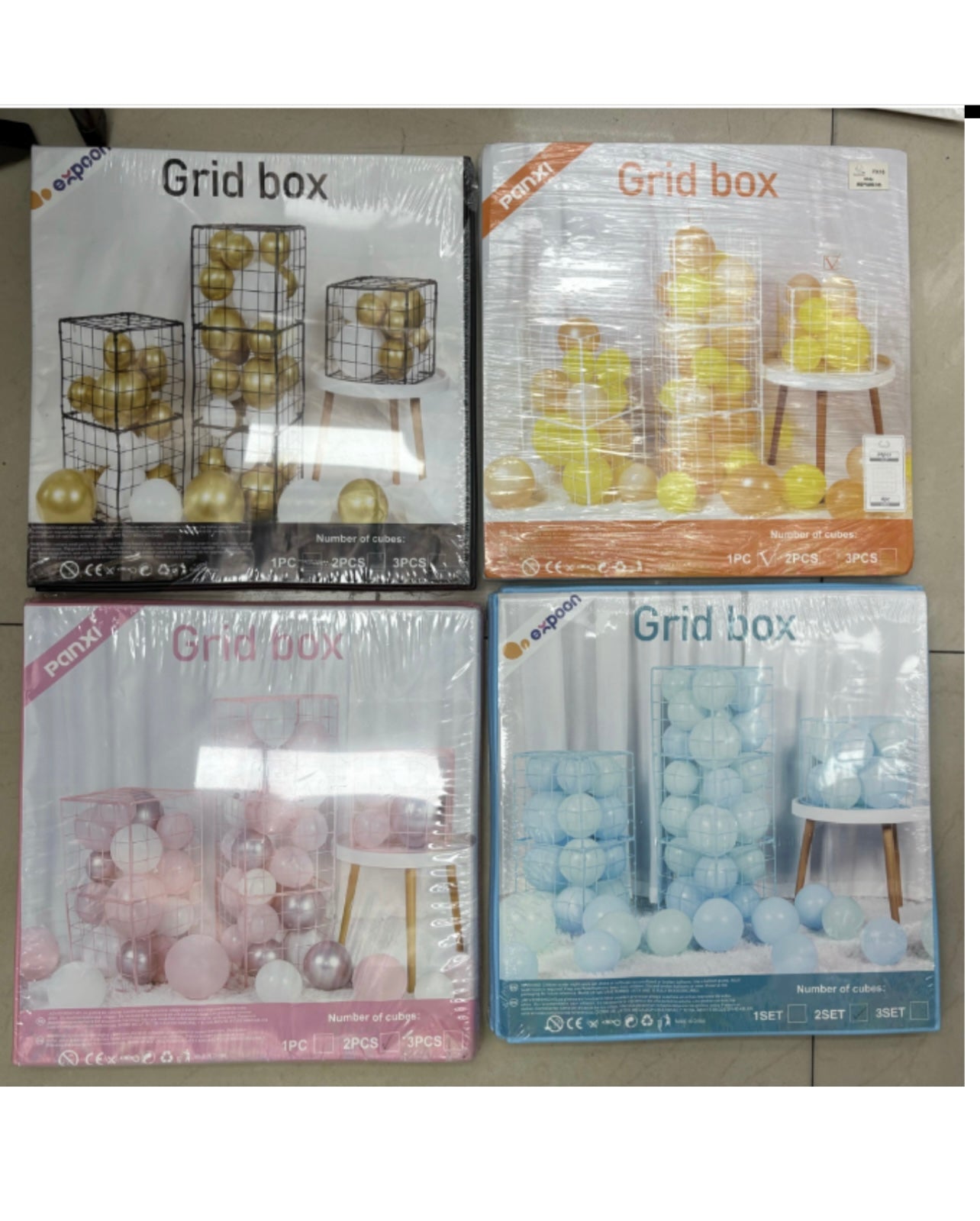 Expoon Three-Layer Party Balloon Boxes – Festive Decorations for Any Occasion