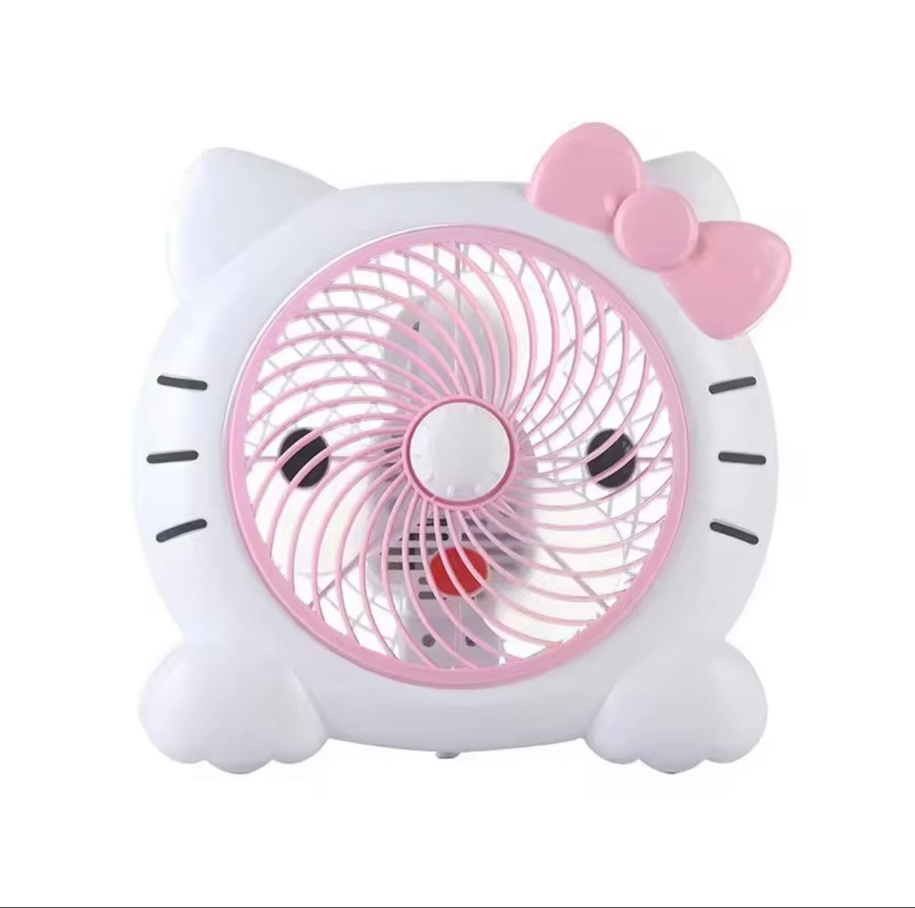 Cartoon Hello Kitty 3pin 220V Desk Cooler Fan Gear Plastic Box 7 Inch Portable Small Electric Table Fans