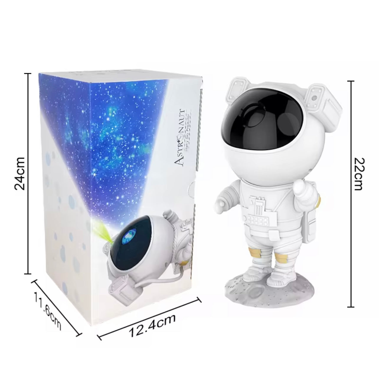 USB Astronaut Projection Lamp – Starry Sky Display with Remote & Adjustable Lighting for Home & Office