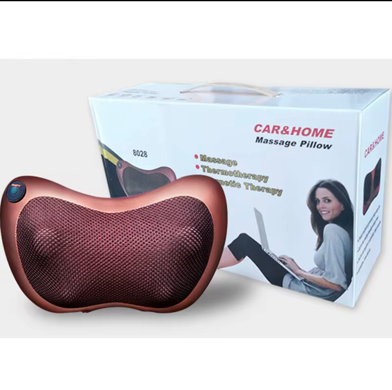 وسادة تدليك كهربائية للظهر والرقبة – عجن الأنسجة العميقة بالحرارة المهدئة