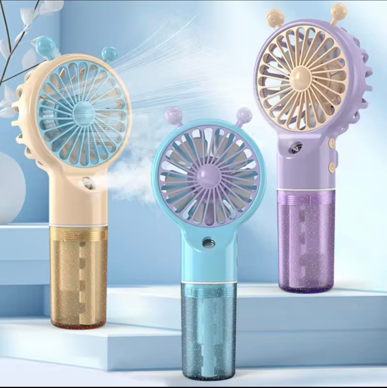 Hot Mini Portable Water Mist Fan Air Cooler USB Charging ā¢Fan Handheld Small Fan